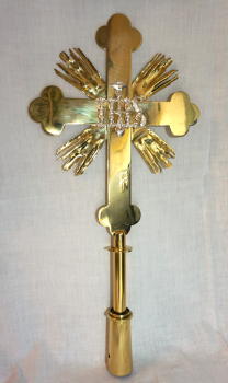 Vortragekreuz, Christus und Maria